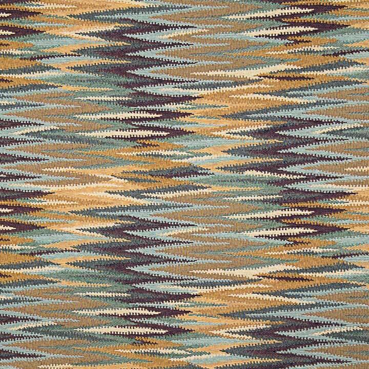 Tapisserie Ikat à rayures multicolores « Terre » - Ribes y Casals
