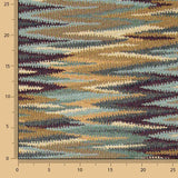 Tapisserie Ikat à rayures multicolores « Terre » - Ribes y Casals