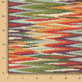 Tapisserie Ikat à rayures multicolores aux tons chauds - Ribes y Casals