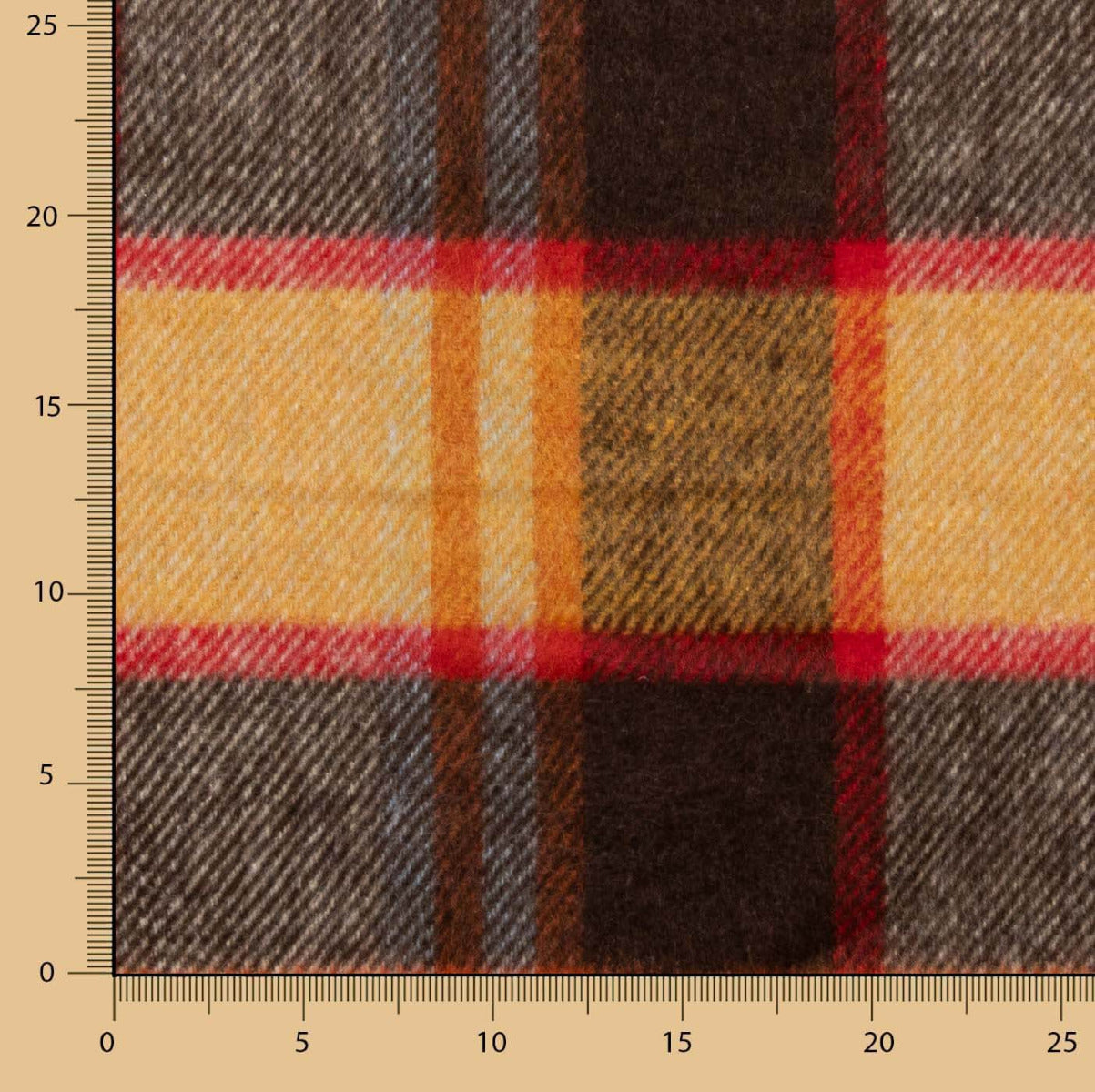 Mouflon à carreaux moutarde - Ribes y Casals