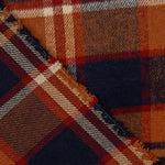 Retal Mouflón Cuadros Checks Naranja 135x150 cm - Ribes y Casals