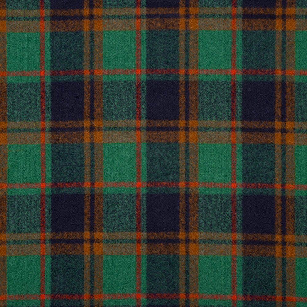 Mouflon à Carreaux en Laine Vert - Ribes y Casals