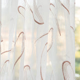 Voilage Plume Broderie Rose - Ribes y Casals