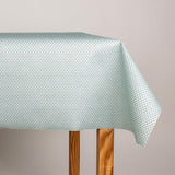 Nappe en résine anti-taches Hikari Rhombus vert d&#39;eau - Ribes y Casals