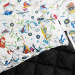 Coton matelassé style Liberty avec doublure noire - Ribes y Casals