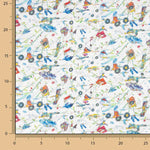 Coton matelassé style Liberty avec doublure noire - Ribes y Casals