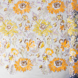 Tulle Paillettes Fleurs Plates Eau - Ribes y Casals