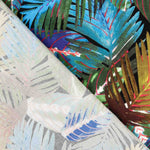 Viscose imprimé palmiers bleus - Ribes y Casals