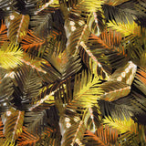Viscose imprimé palmiers ocres - Ribes y Casals