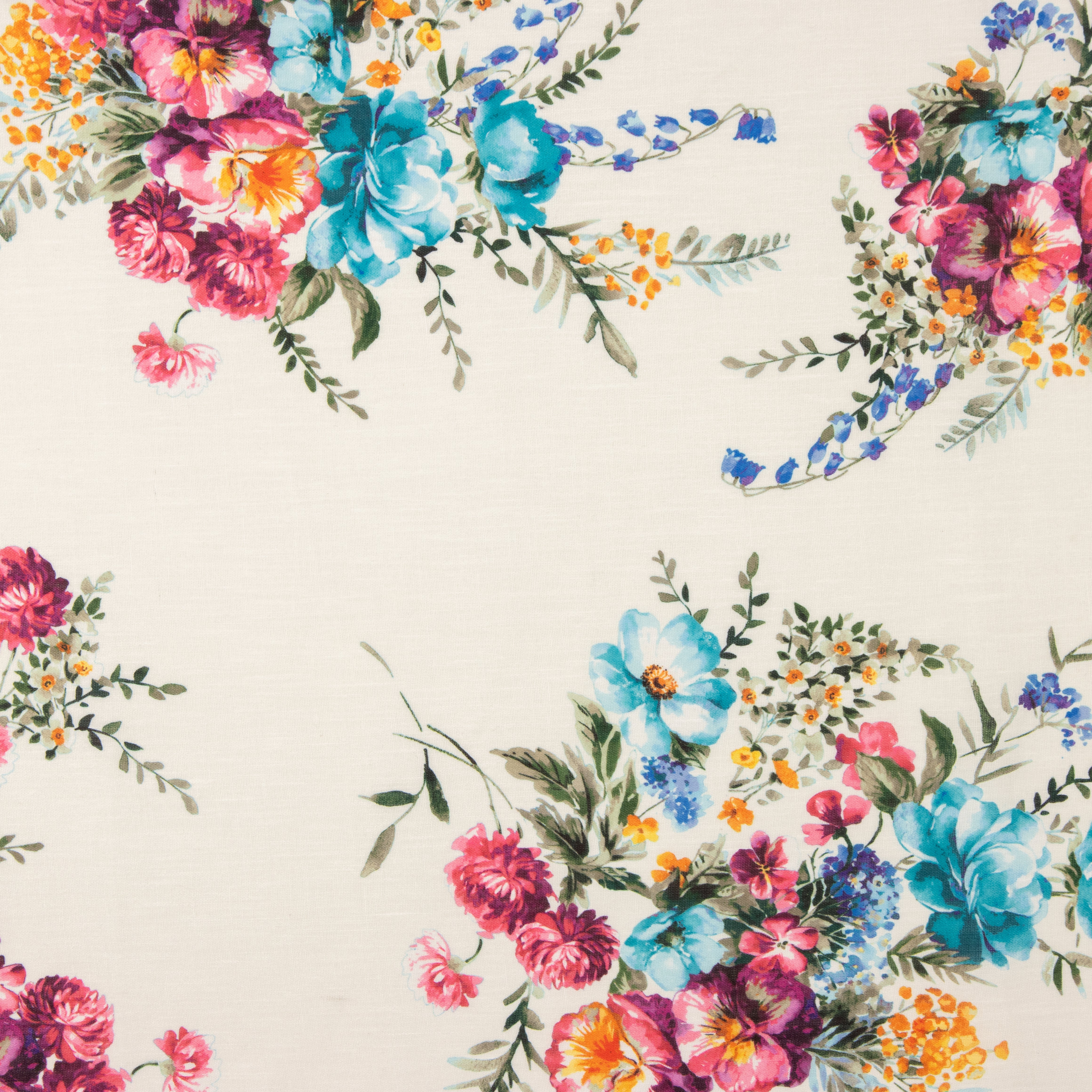 Chutes de tissu rustique à imprimé floral ivoire - Différentes dimensions x largeur de 150 cm - Ribes y Casals