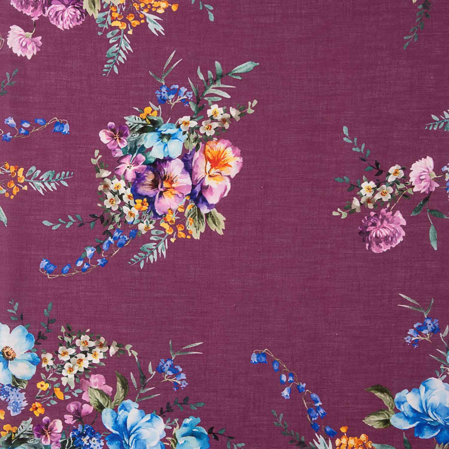 Rustique Imprimé floral Bordeaux - Ribes y Casals