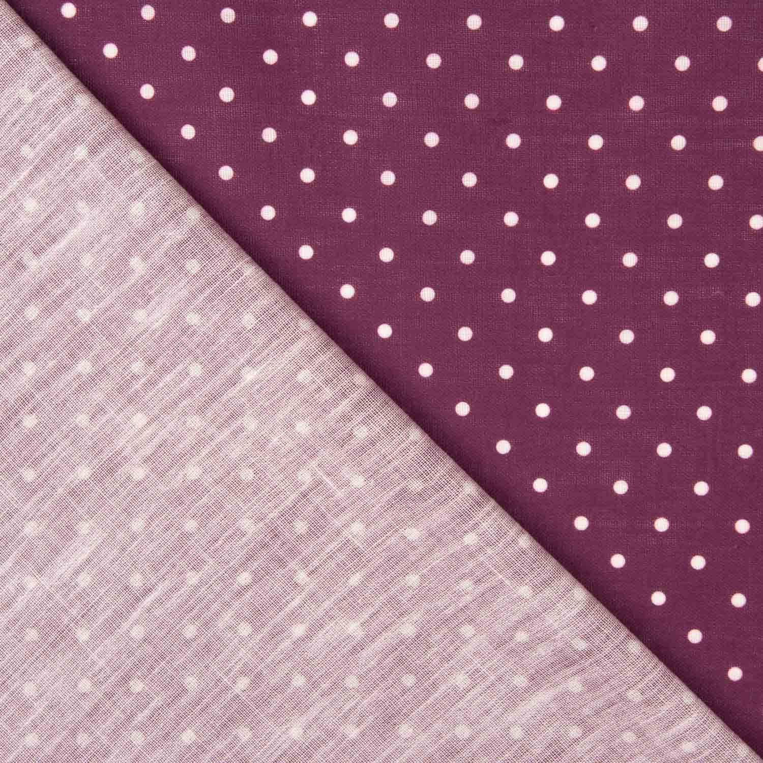 Rustique imprimé lunaire 4 mm bordeaux - Ribes y Casals