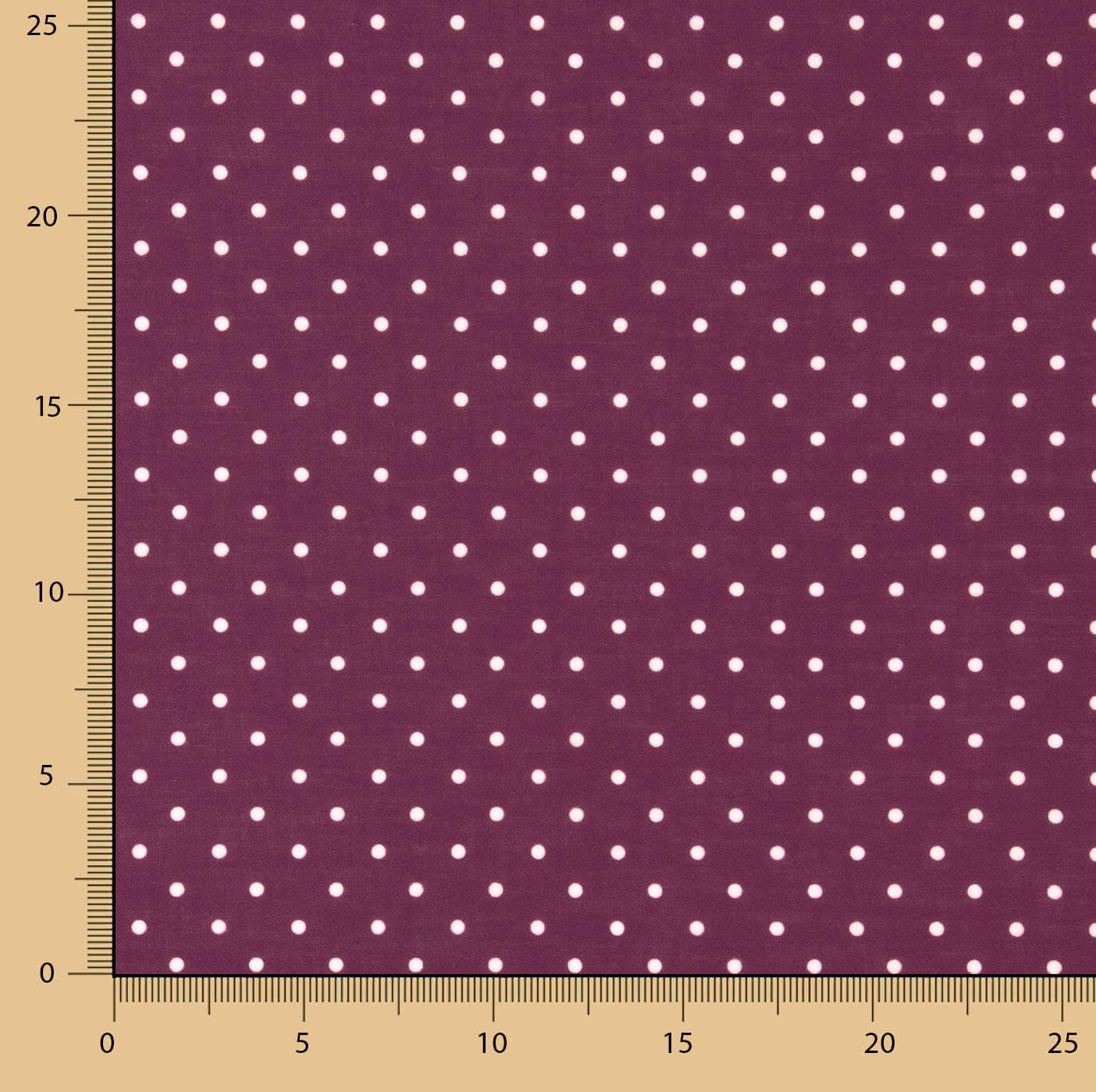 Rustique imprimé lunaire 4 mm bordeaux - Ribes y Casals