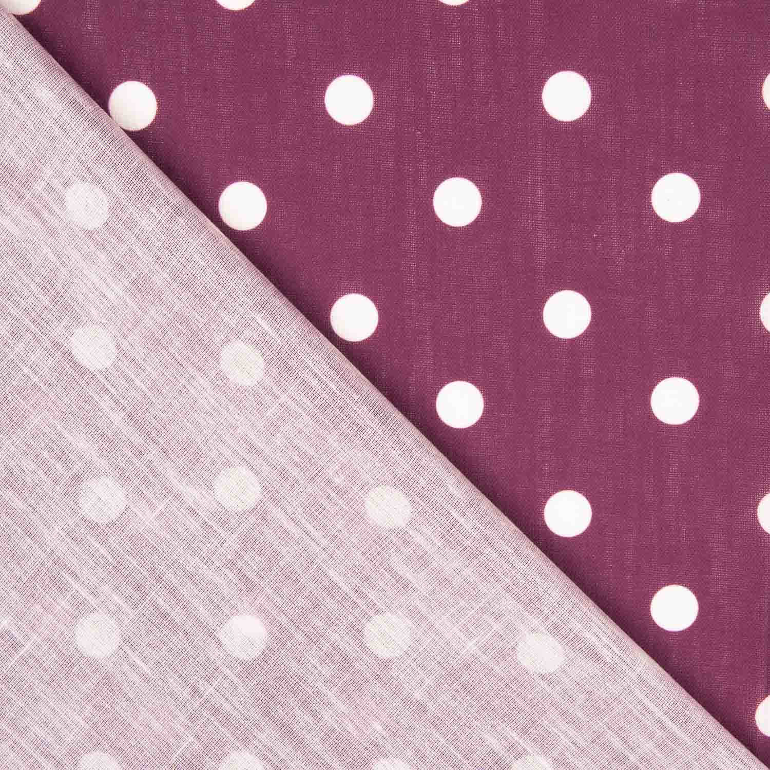 Rustique imprimé lunaire 15 mm bordeaux - Ribes y Casals