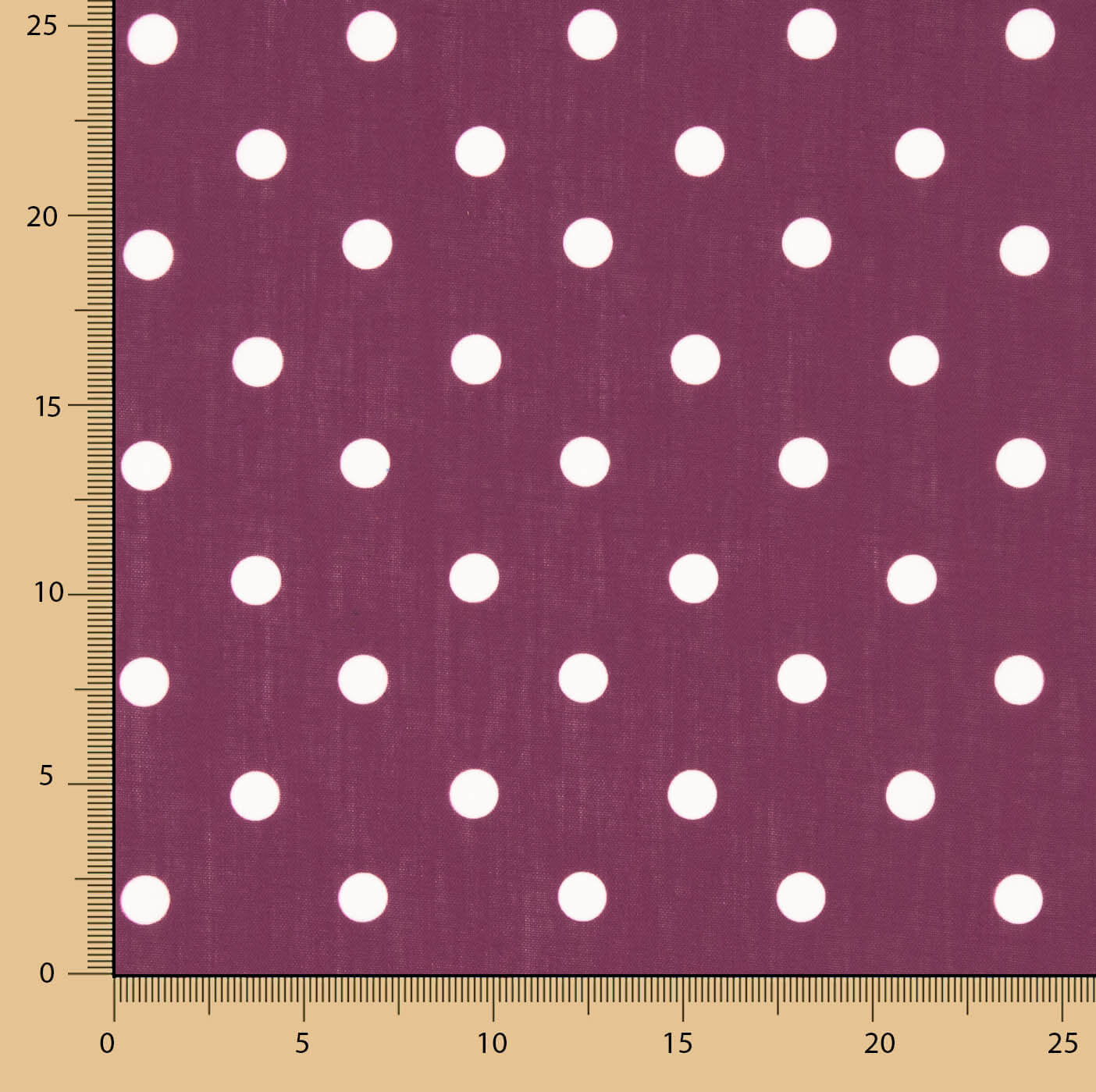 Rustique imprimé lunaire 15 mm bordeaux - Ribes y Casals