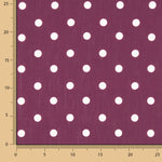 Rustique imprimé lunaire 15 mm bordeaux - Ribes y Casals