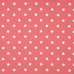 Tissu à imprimé rustique à pois 7mm en corail - Ribes y Casals