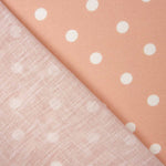 Tissu à imprimé rustique à pois 7mm en rose - Ribes y Casals