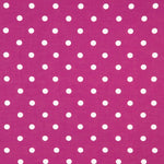 Tissu à imprimé rustique à pois 7mm en fuchsia - Ribes y Casals