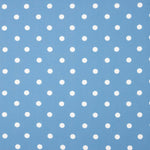 Tissu imprimé rustique à pois 7mm en bleu - Ribes y Casals