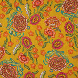 Tissu imprimé rustique Manila, jaune ocre - Ribes y Casals