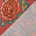 Tissu imprimé rustique de Manille en orange brûlé - Ribes y Casals