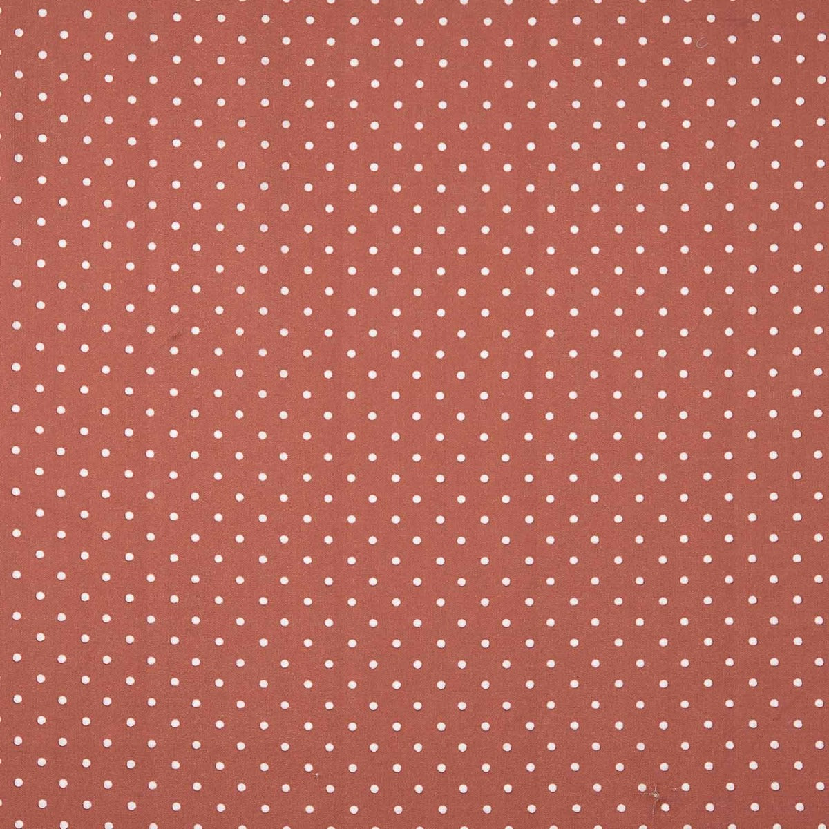 Tissu imprimé rustique à pois 3mm en orange brûlé - Ribes y Casals