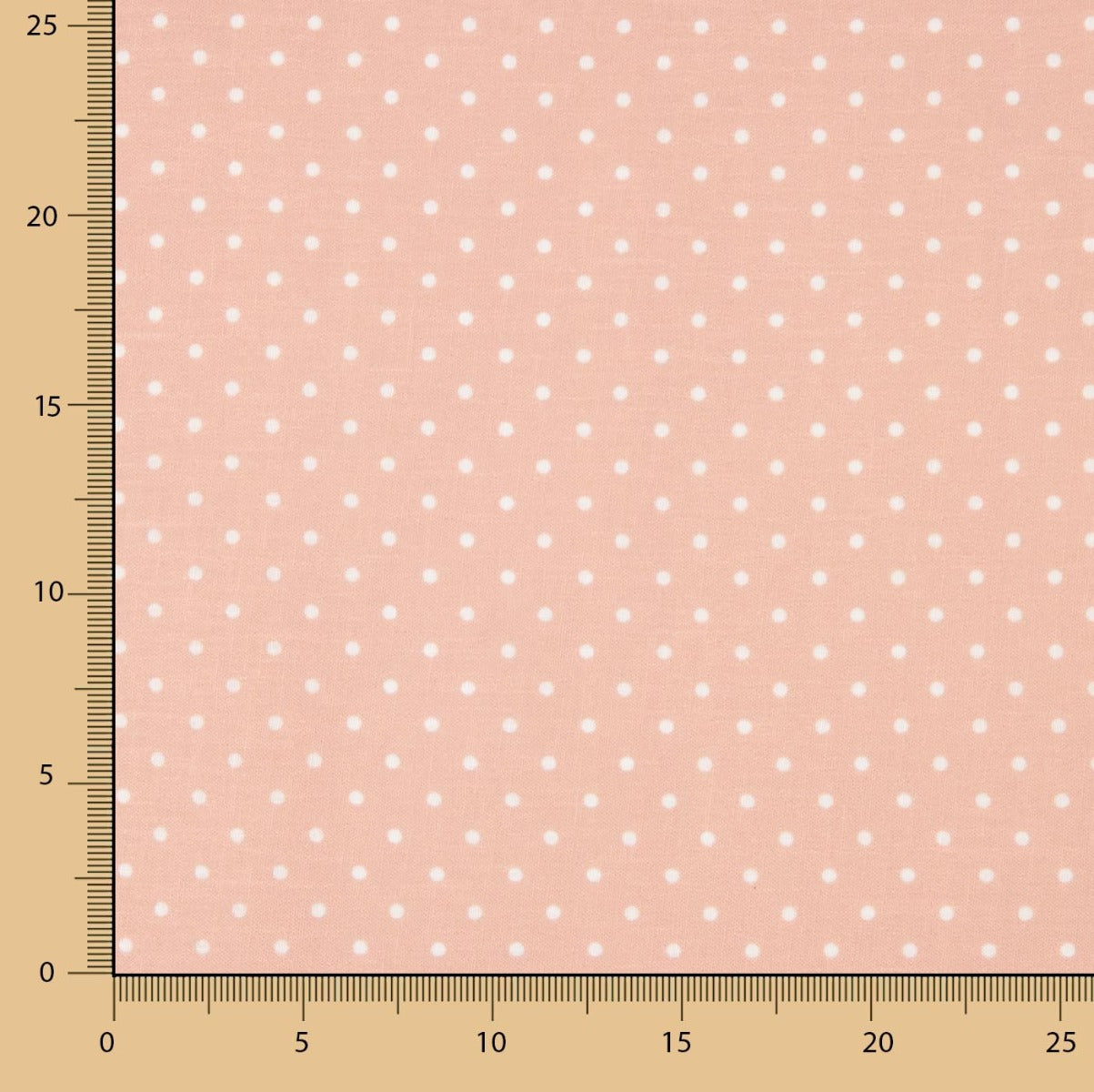 Tissu à imprimé rustique à pois 3mm en rose - Ribes y Casals