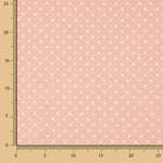 Tissu à imprimé rustique à pois 3mm en rose - Ribes y Casals