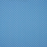 Tissu imprimé rustique à pois 3mm en bleu - Ribes y Casals