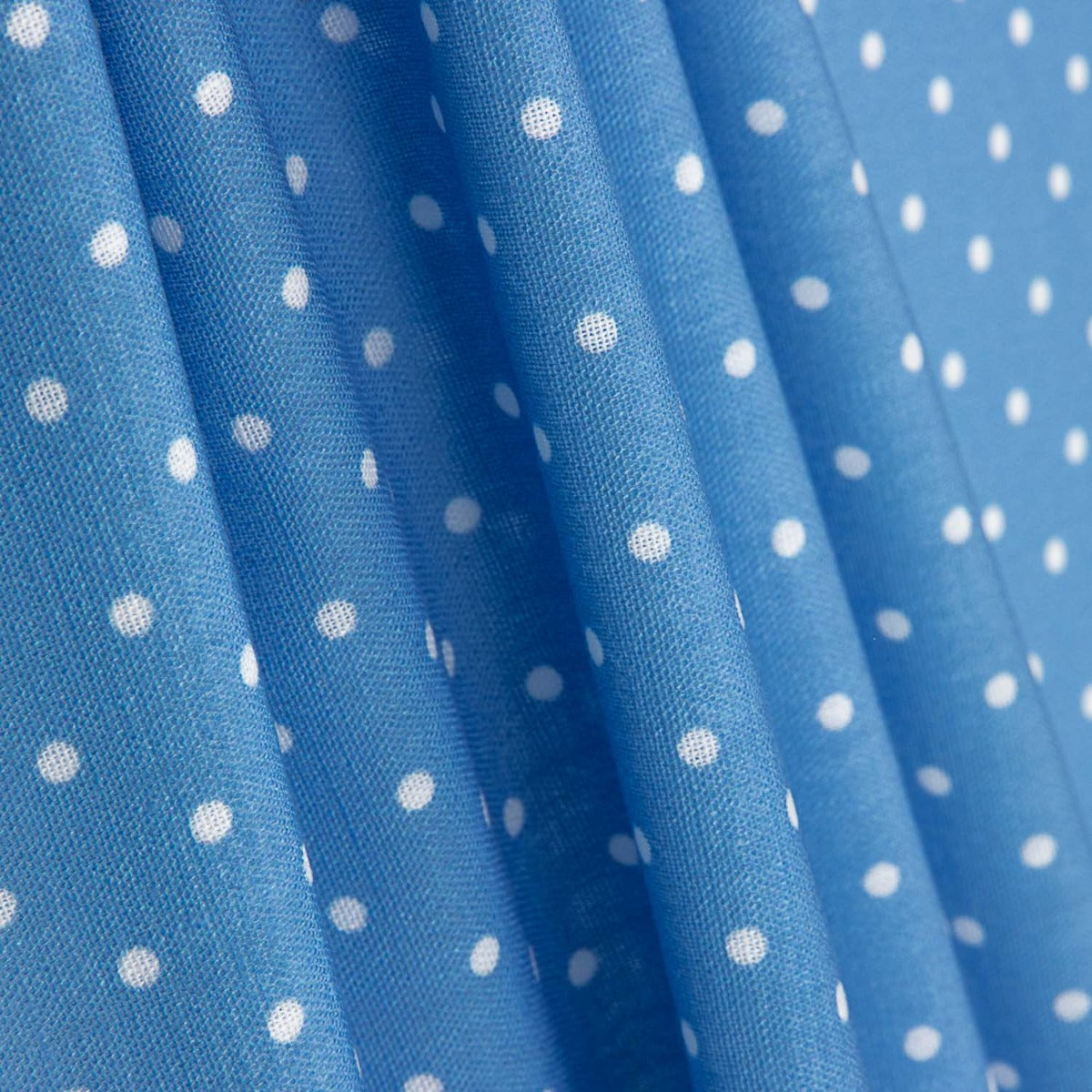 Tissu imprimé rustique à pois 3mm en bleu - Ribes y Casals