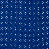 Tissu rustique imprimé à pois 3mm en bleu royal - Ribes y Casals