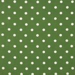 Tissu à imprimé rustique à pois 7mm en vert olive - Ribes y Casals