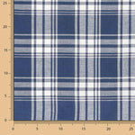 Viyela Tableau Kansas Bleu-Blanc - Ribes y Casals