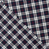 Viyela Carré Aberdeen Bleu marine-Bordeaux - Ribes y Casals