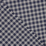 Viyela Carré Boston Bleu marine-Gris - Ribes y Casals