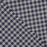 Viyela Carré Boston Bleu marine-Gris - Ribes y Casals