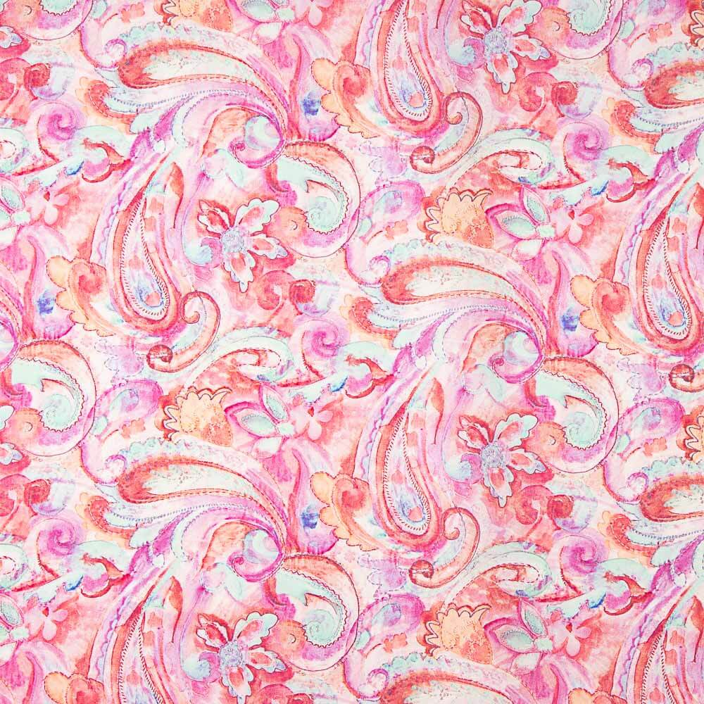 Satin de Soie Naturelle Savona Rose - Ribes y Casals