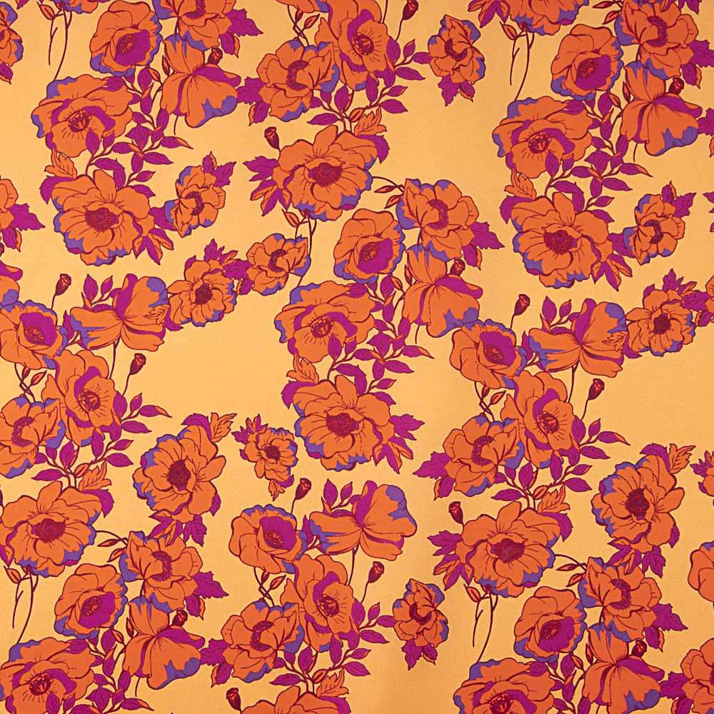 Satin de Soie Naturelle Asti Saumon - Ribes y Casals