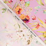 Satin de Soie Naturelle Crémone Magenta - Ribes y Casals