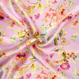 Satin de Soie Naturelle Crémone Magenta - Ribes y Casals