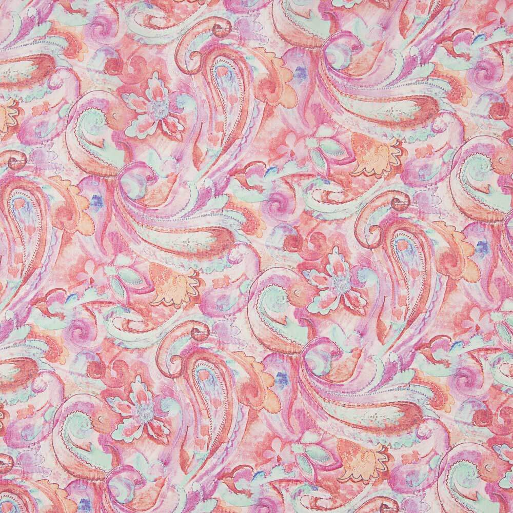 Mousseline de soie naturelle Savona rose - Ribes y Casals
