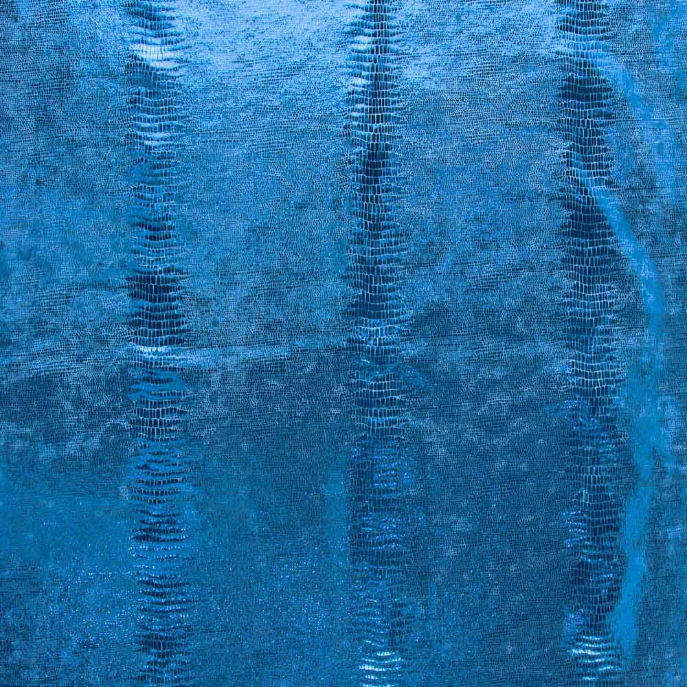 Velours Spandex Lizard Bleu Royal - Ribes y Casals