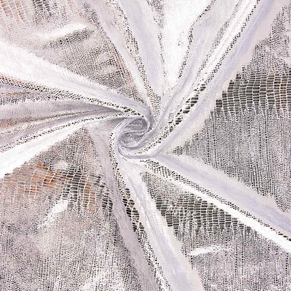 Velours Spandex Lizard Argent - Ribes y Casals