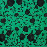 Châle brodé noir Tencel Emerald Green - Ribes y Casals