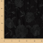 Châle brodé noir Tencel Black - Ribes y Casals