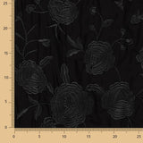 Châle brodé noir Tencel Black - Ribes y Casals