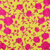 Fuchsia Châle brodé Tencel Jaune Albero - Ribes y Casals