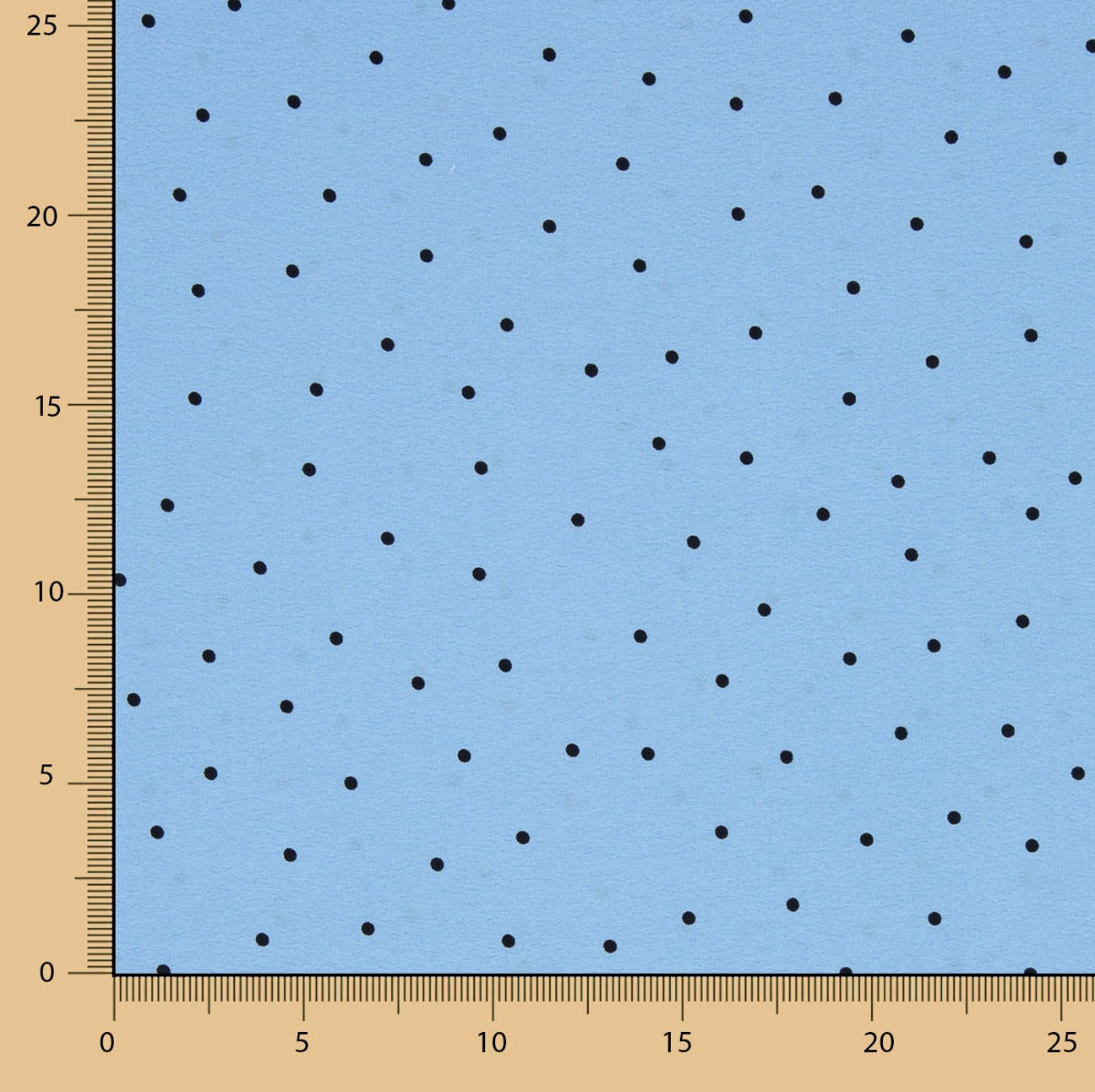 Crêpe Polyester Great Drape Mini Polka Dots Blue - Ribes y Casals