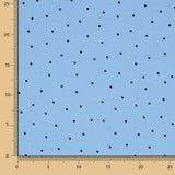 Crêpe Polyester Great Drape Mini Polka Dots Blue - Ribes y Casals